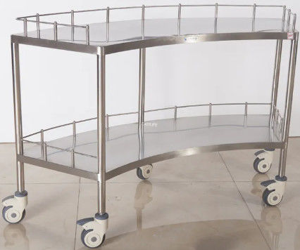 1400MM सर्जिकल इंस्ट्रूमेंट स्टेनलेस स्टील ट्रॉली 45CM ड्रॉवर के साथ अस्पताल चिकित्सा