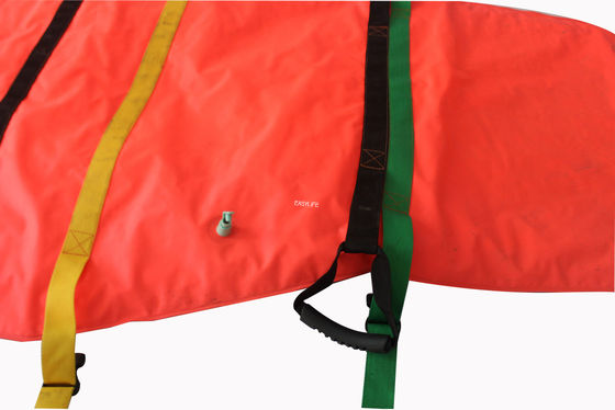 नारंगी चिकित्सा आपातकालीन बचाव उपकरण फोल्डेबल वायु वैक्यूम गद्दे स्ट्रेचर