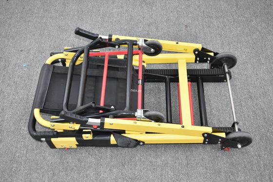 एल्यूमीनियम मिश्र धातु मैनुअल क्रॉलर प्रकार सीढ़ी स्ट्रेचर फोल्डेबल अस्पताल रोगी स्थानांतरण के लिए हल्के