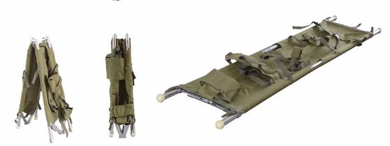 एल्युमिनियम एलॉय फोल्डिंग मेडिकल स्ट्रेचर 200 X 46 X 16cm एम्बुलेंस के लिए 9 Kg