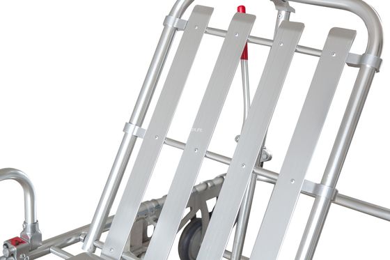 एल्युमिनियम एलॉय रेलिंग के साथ इमरजेंसी मेडिकल लोडिंग फोल्डिंग एम्बुलेंस स्ट्रेचर