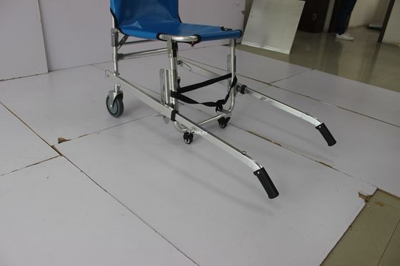 20in पहिएदार कदम मैनुअल सीढ़ी चढ़ना व्हीलचेयर स्ट्रेचर बिना आर्मरेस्ट के;