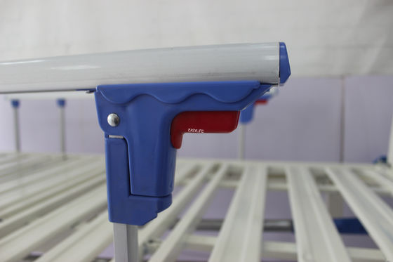 220CM 250kg मैनुअल अस्पताल बेड गद्दे अर्ध फाउलर बिस्तर के साथ एल्यूमीनियम मिश्र धातु